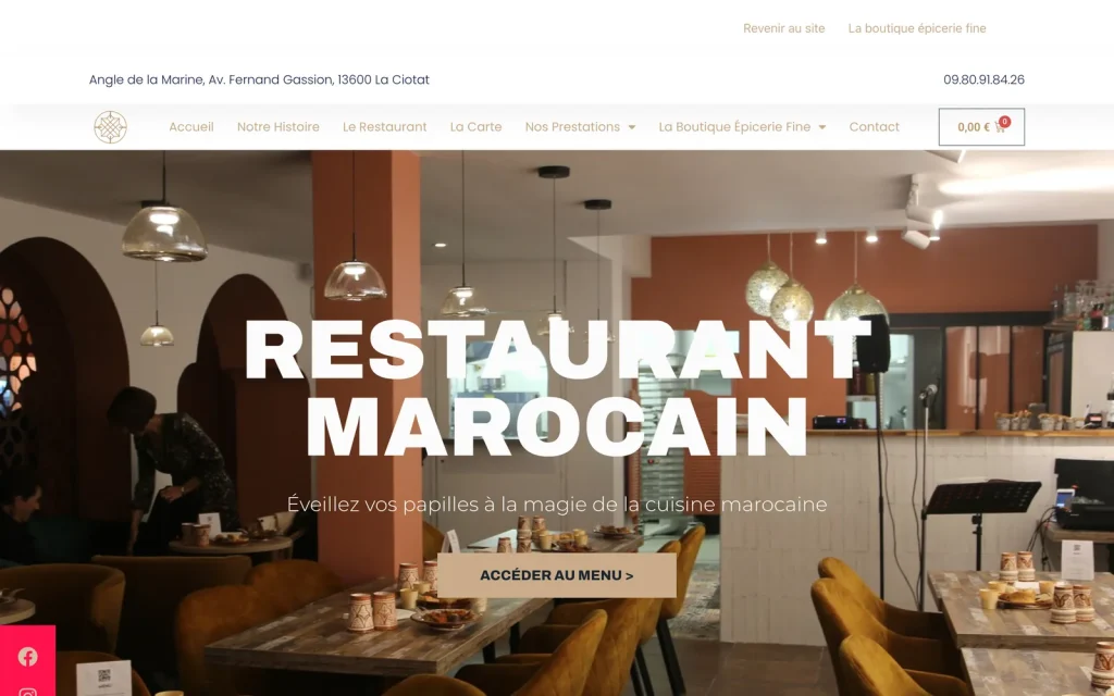 Page d'accueil du site Entr'2 continents