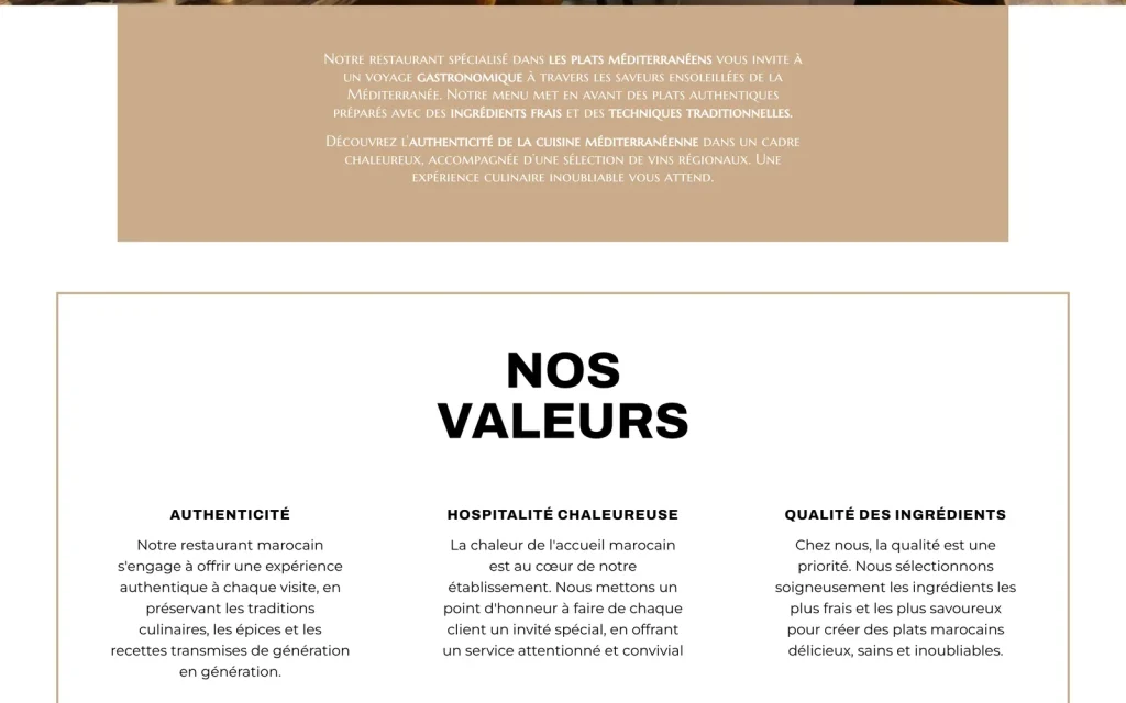 Page d'accueil du site Entr'2 continents, suite