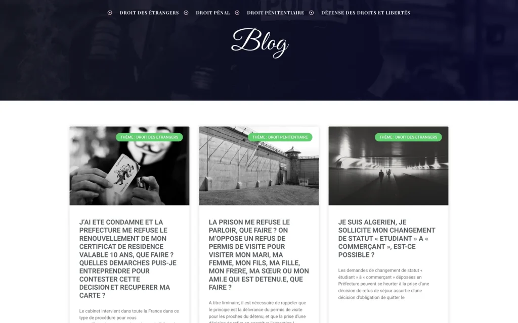 Blog du site du Cabinet Menaa Avocat